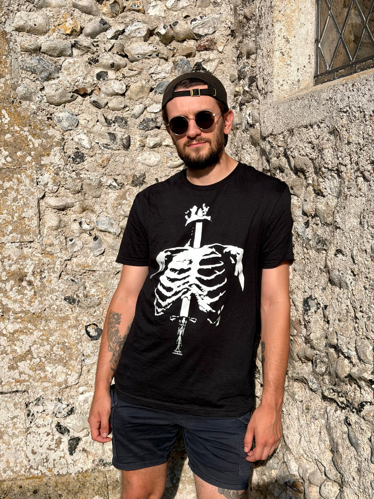 Skeleton Black Tee