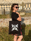 Butterfly Black Tote Bag
