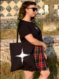 Spooky Sparkle Black Tote Bag