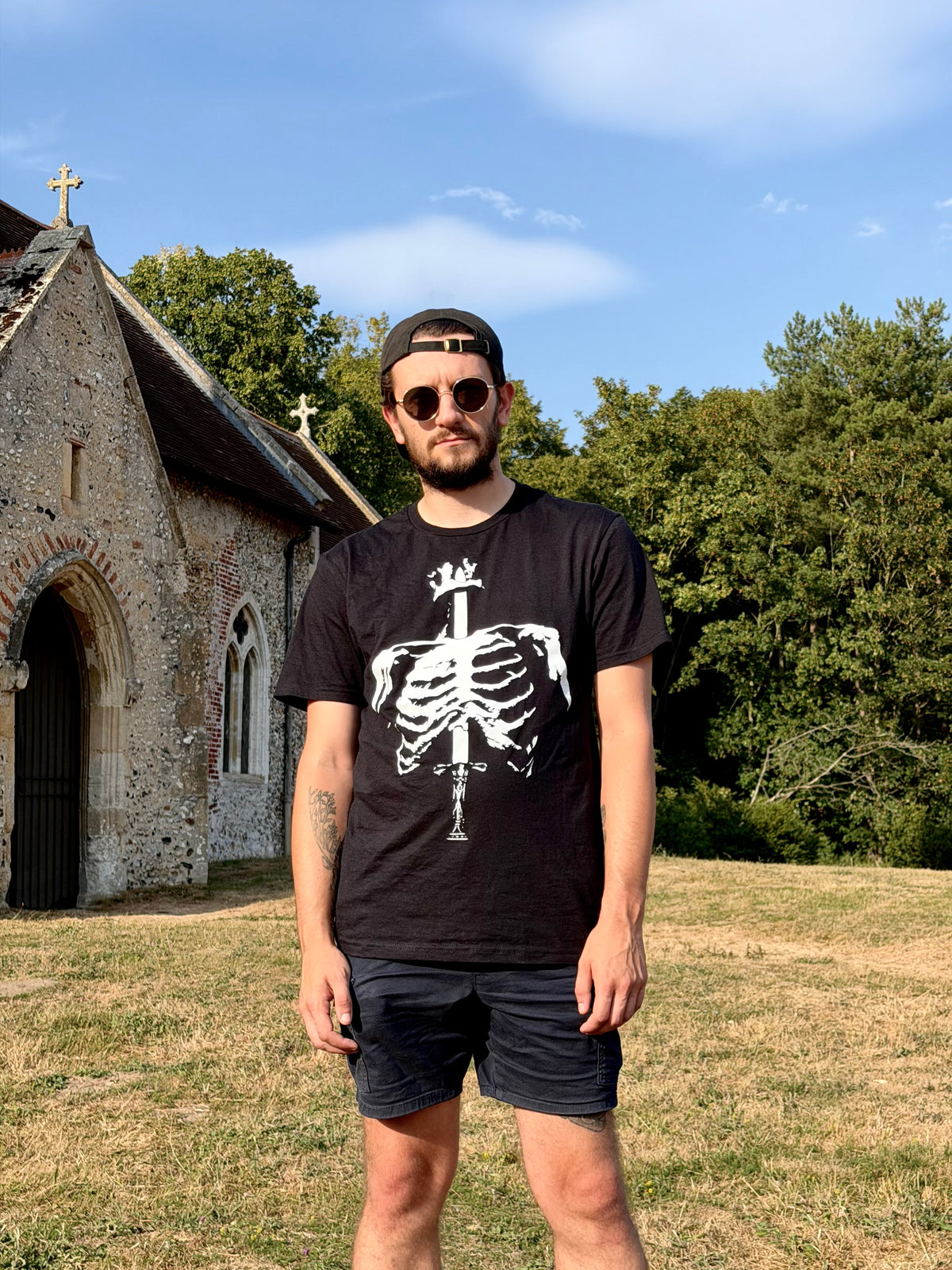 Skeleton Black Tee