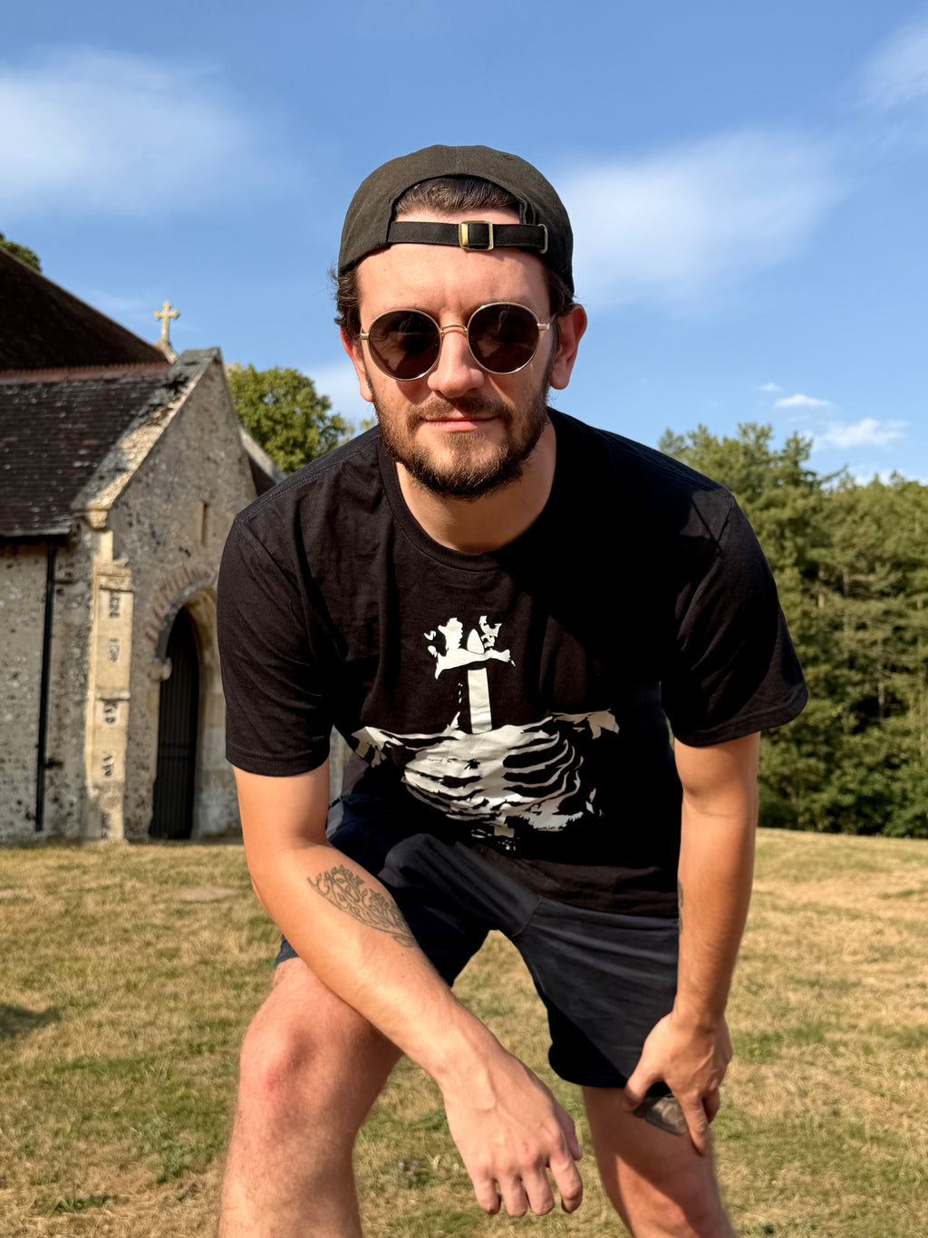 Skeleton Black Tee