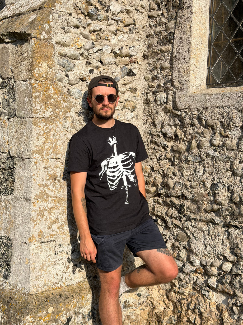 Skeleton Black Tee
