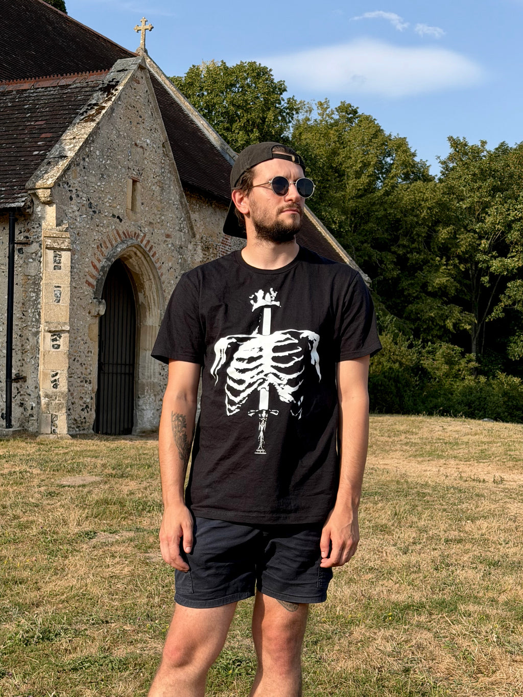 Skeleton Black Tee
