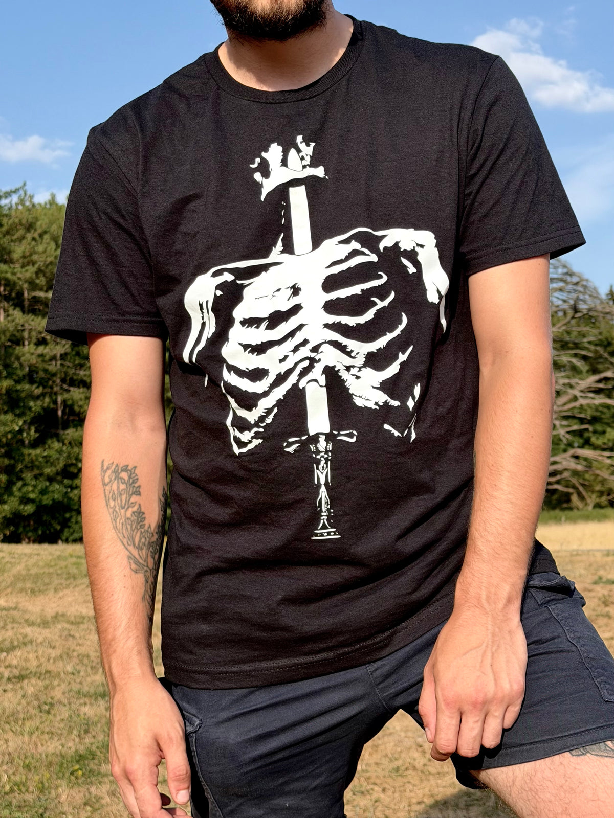 Skeleton Black Tee