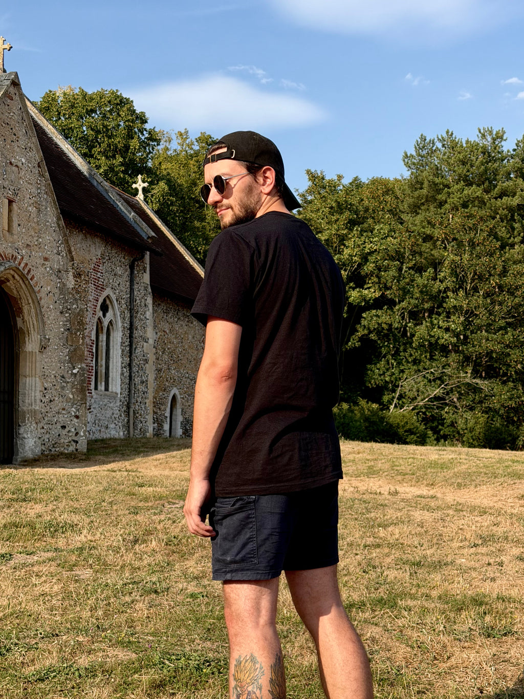 Skeleton Black Tee